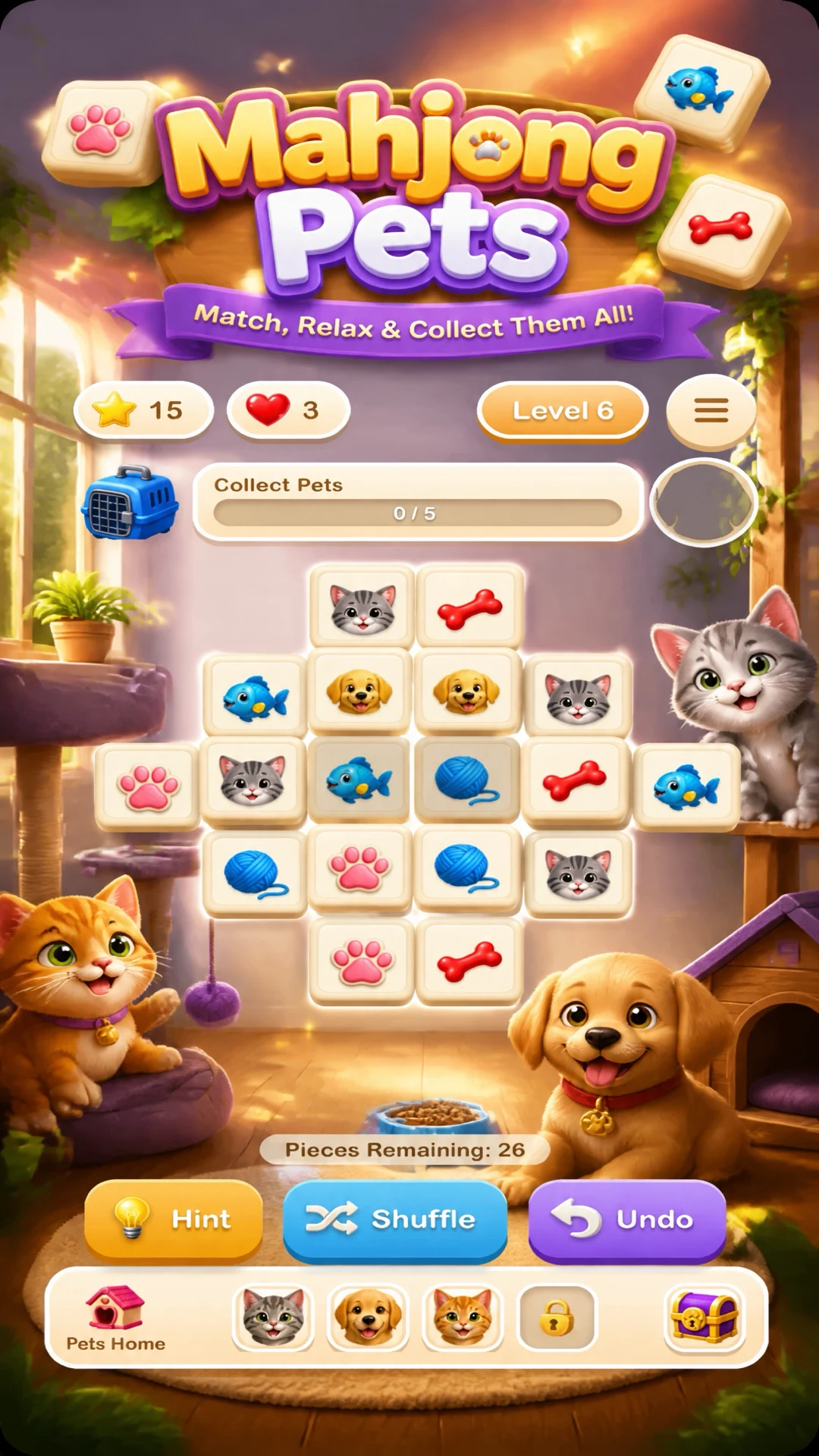Mahjong Pets screenshot